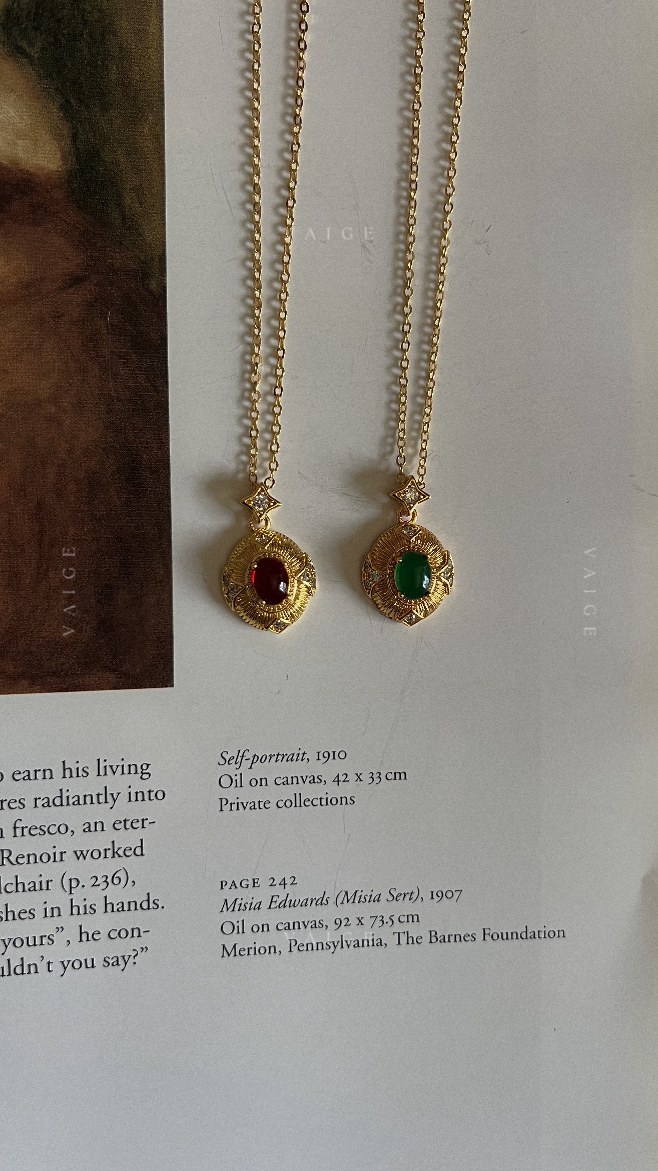 Melina gemstone necklace